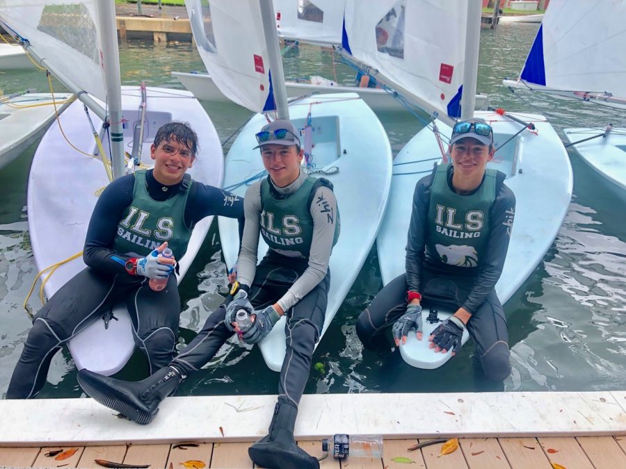 Junior Antonio Miranda, and sophomores Justin and Mitchell Callahan competed for the ILS Sailing Team this past weekend. 