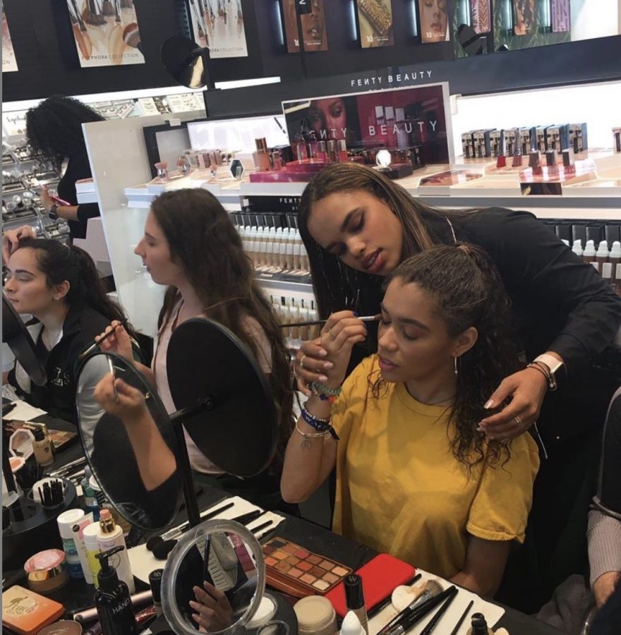 The Lionettes went to Sephora recently for team building and a makeup tutorial.
