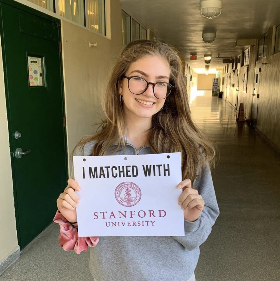 Gabriela Aranguiz-Dias received the Quest Bridge Scholarship. She has been admitted to Stanford with a full 4 year scholarship including tuition, room and board and traveling expenses.
