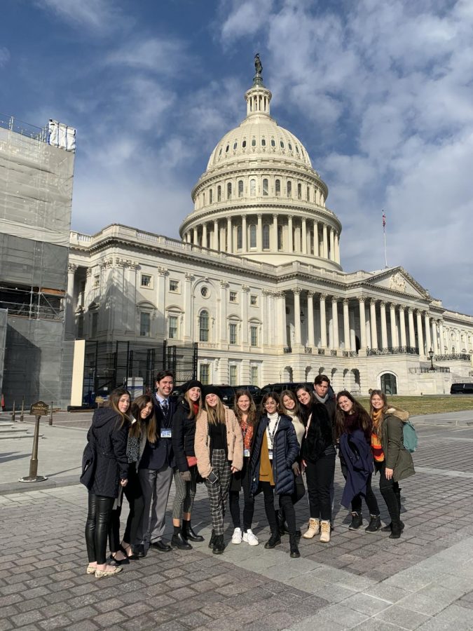 The ILS Close Up group outside of the Capitol Building in Washington, D.C.