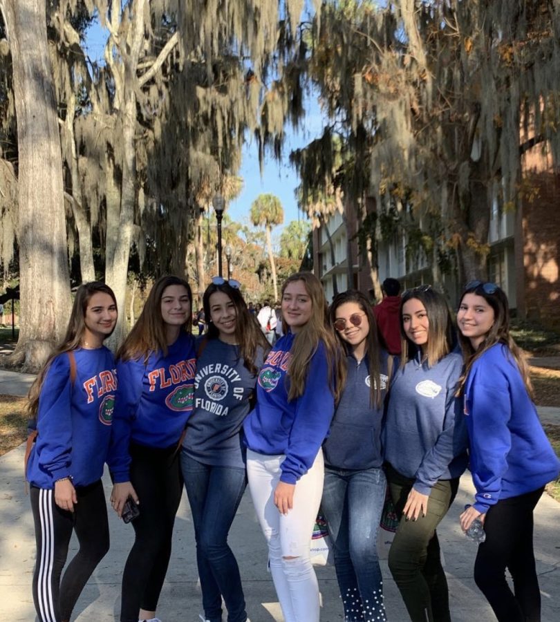 Class of 2020 students at UF during last years Junior College Tour.