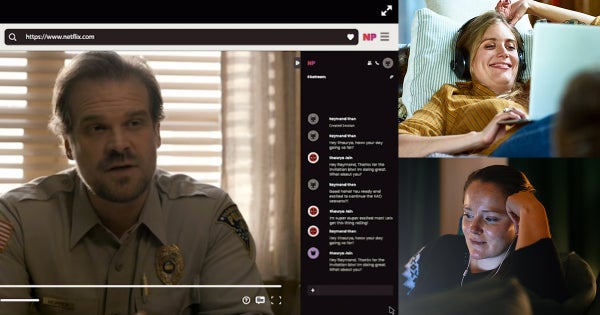 Watchers enjoying Netflix Party