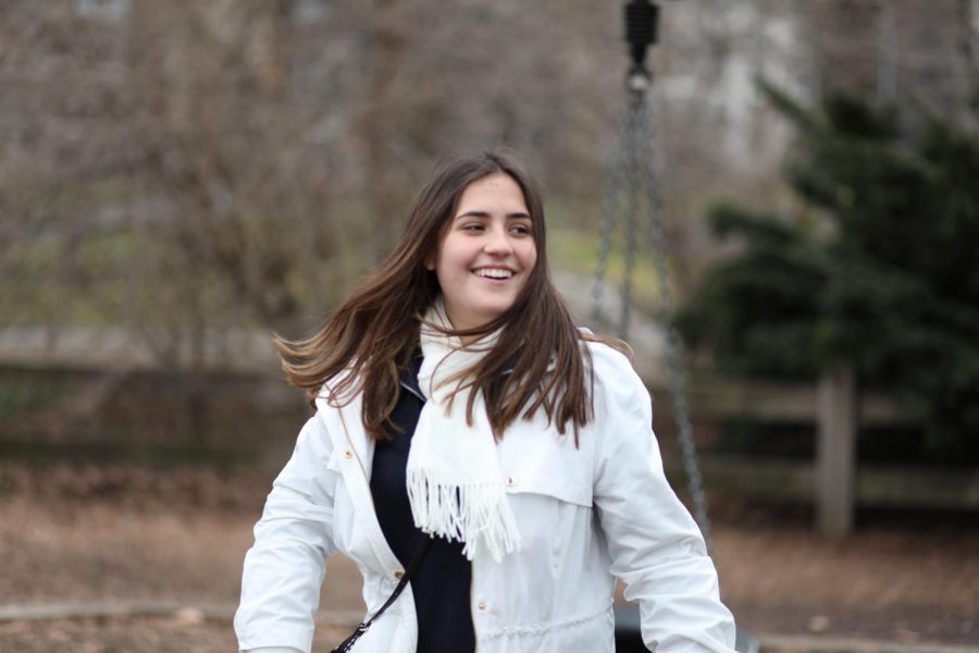 Junior Gaby Echarri is very active in the ILS community. Shes pictured here in NYC during last years CSPA field trip. 