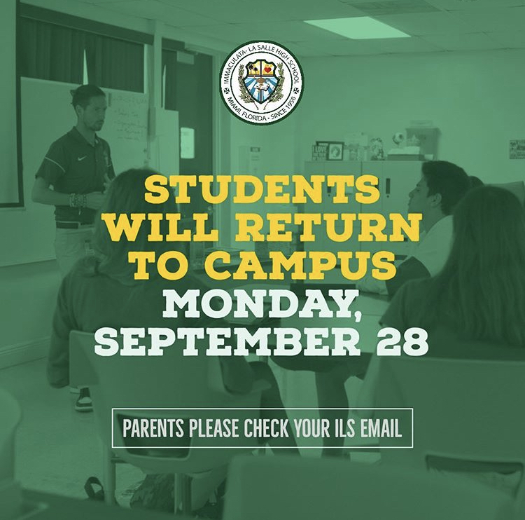 ILS Students To Return To Campus On Sept. 28