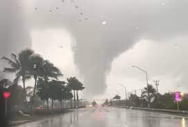 Tornado hits Lee County, placing a tornado watch on South Florida.