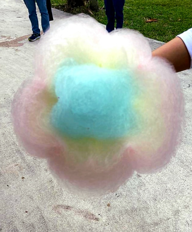 It’s sugary, sweet, fluffy, and and a piece of art. This colorful sugar floss makes its debut on campus every Don Bosco Day.