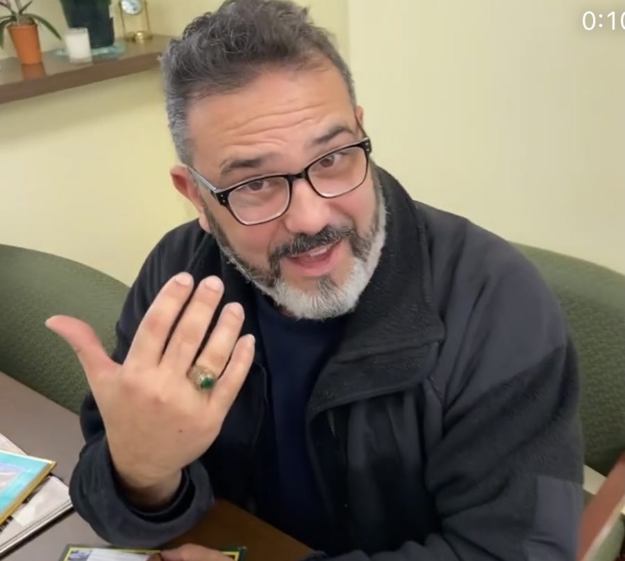 José Pazos with his beloved class ring