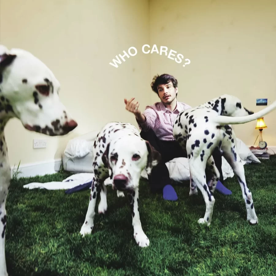 Official album cover for “WHO CARES?”, the new album. 