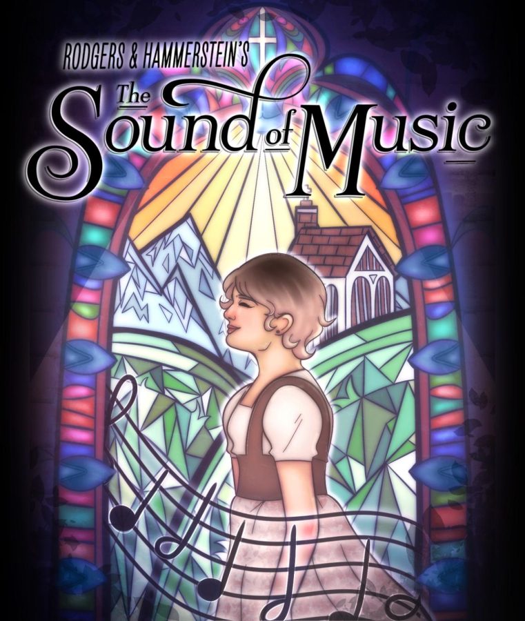 Playbill design for the Sound of Music.
