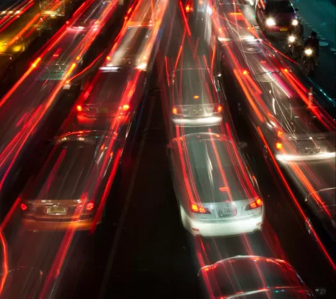 What traffic looks like at 5 am in the way to school on morning rush hour. (photo credit creative commons) (photographer Mark Fischer)