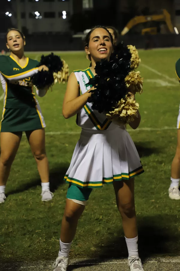Sofia Plasencia performing during the Hoco kick off game. 