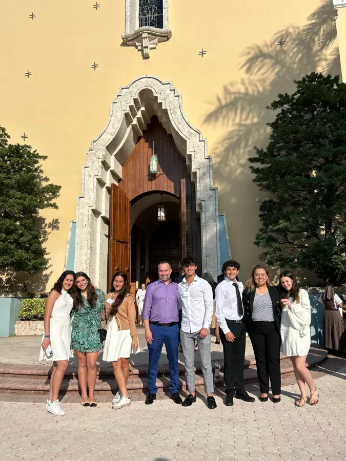 Alain Alonso (12), Rebecca Baldelomar (11), Rafael Orozco (10), Amy Pichardo (9), and  Rachel Restrepo (11) became Members of the Elect after participating at the  Rite of Election ceremony at the Cathedral of St. Mary.