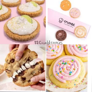 Some examples of the cookies offered by Crumbl Cookie, a company with many South Florida locations.