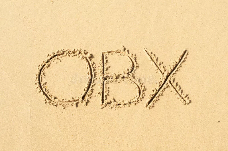 This picture of sand on the beach with the writing “OBX” symbolizes the popular Netflix series.