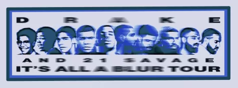 The official design for the “It’s All A Blur,” concert.