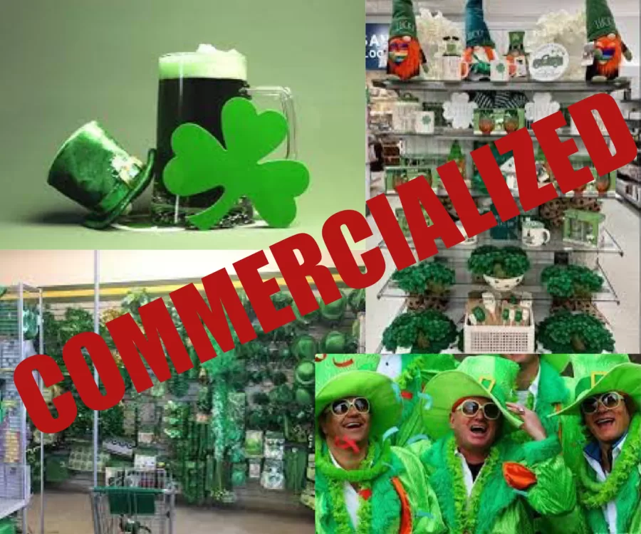 Stores sell St. Pattys themed items in hopes of selling to buyers in order to gain or increase their profits.