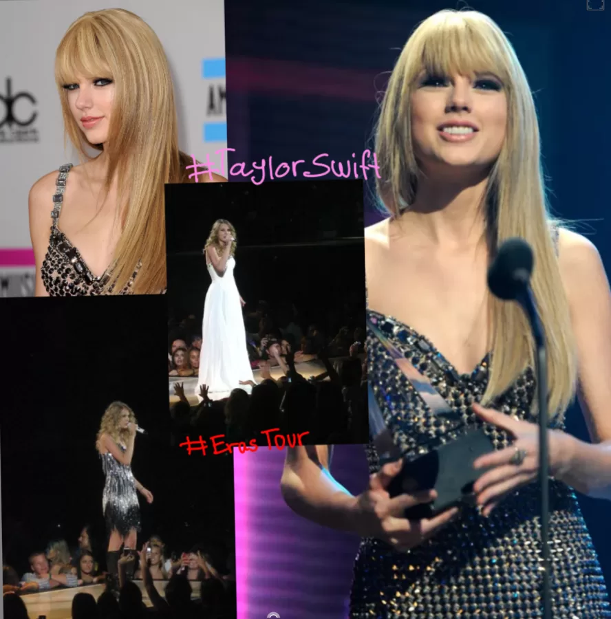 A collage of pictures of Taylor Swift to get everyone excited for her new ongoing tour