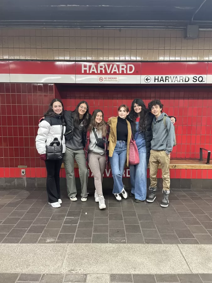 Members of the ILS Royals Debate Team stay war in their winter wear as they celebrate happily their excellent performance at Harvard.