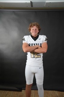 Senior Stetsen Angelo plays the role of quarterback for the Royal Lions.