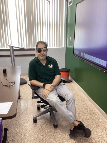 Although Dr. Montes recently had eye surgery for which he is continues to recover, he is happy to be back at ILS and excited for the new school year. 