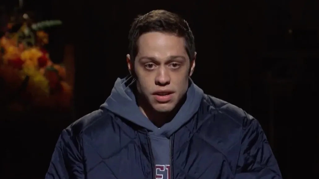 Host Pete Davidson delivering the opening monologue for the comeback of SNL.