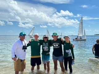 Members of the ILS Sailing team enjoy one anothers company. 