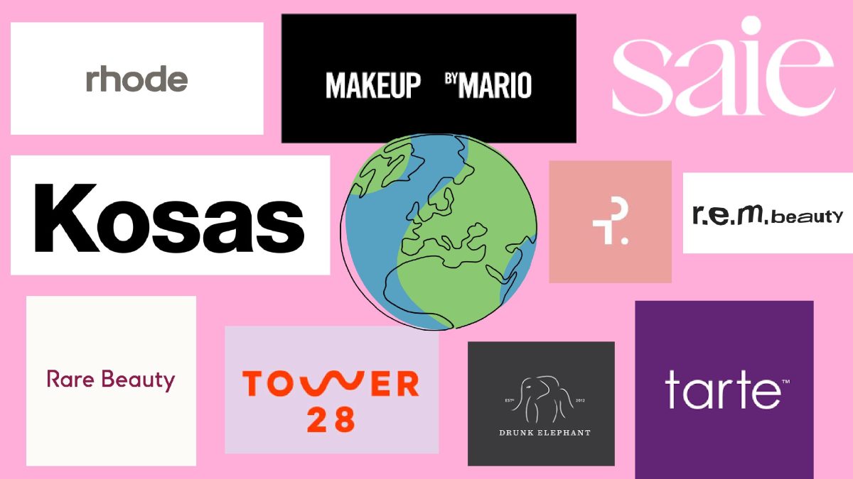 Brands such as Makeup by Mario, Tarte Cosmetics, Rare Beauty and Kosas are 100% sustainable and affordable. 