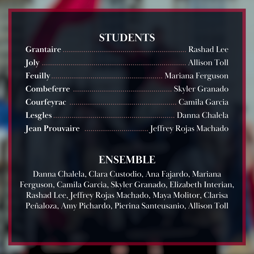The show-stopping ensemble members of the Immaculata-La Salle production of Les Misérables.
