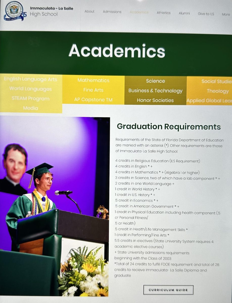 The ILS website image of graduation requirements contains many important details seniors need to know.