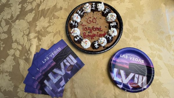 Super Bowl LVIII  has been celebrated with merch and a cookie cake for the Kansas City Chiefs.