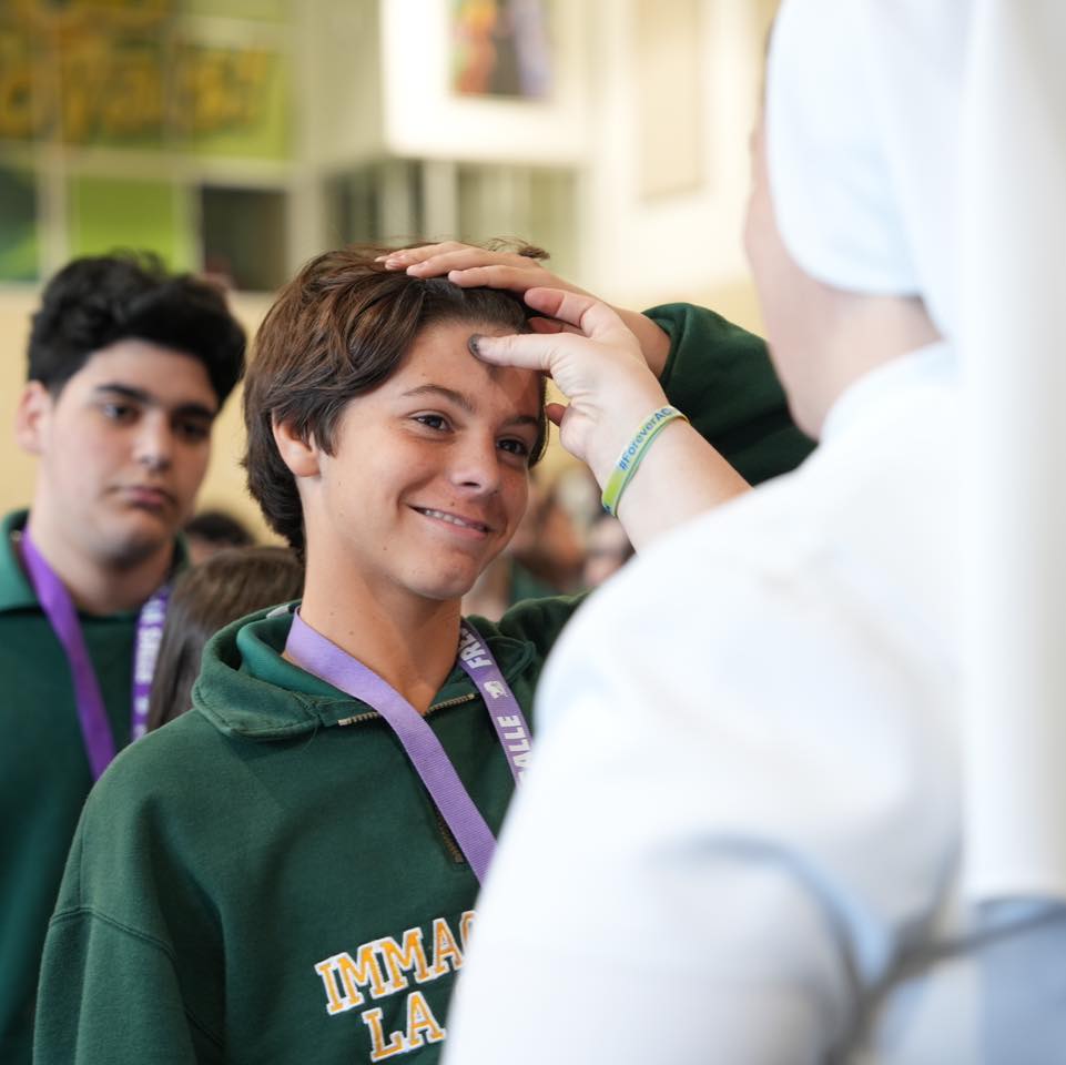 This years annual Ash Wednesday Mass took place on Valentines Day, February 14.