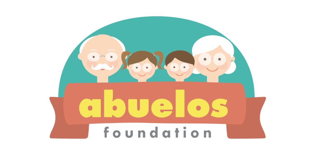The Abuelos Foundation logo highlights their mission to bring the young and the old together. Art courtesy nonprofit president, Bryan Ferreiro