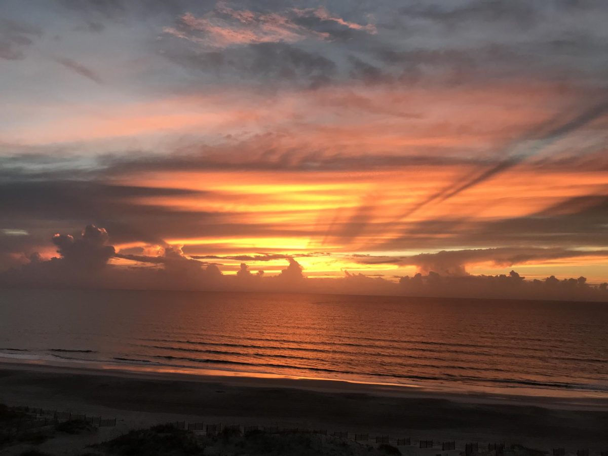 A beautiful sunrise captured on the beaches of Miami.