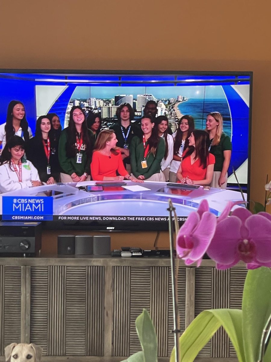 ILS students appeared at the end of the CBS 4 news 12 noon broadcast for the day.