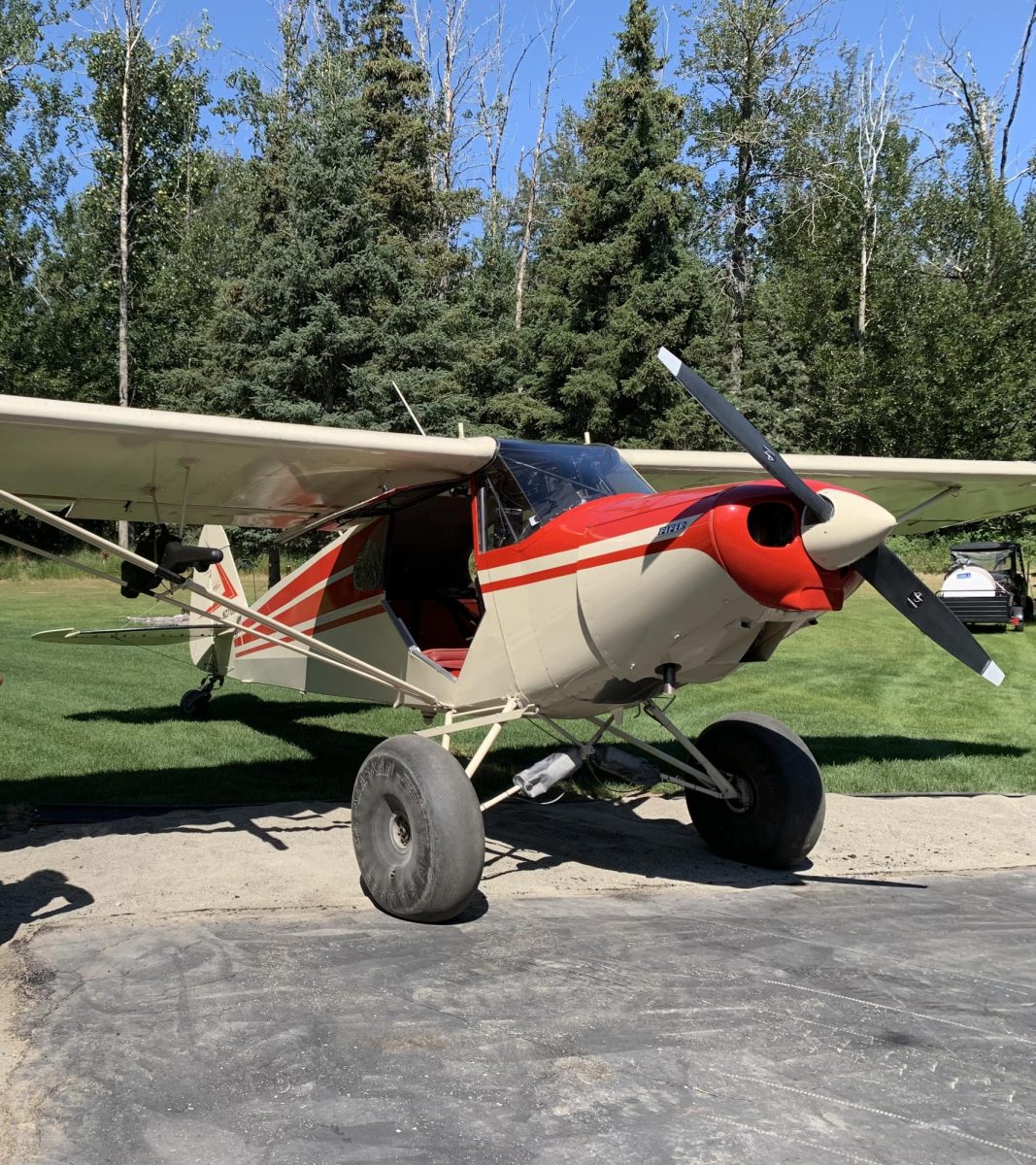 A plane very similar to the Cessna-172 this one is called Piper PA-18