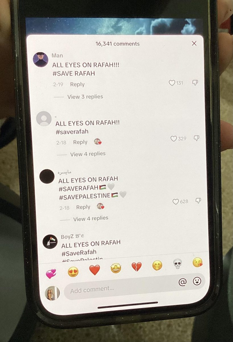 Users in the comments section of a viral TikTok plead for attention to the situation in Rafah.