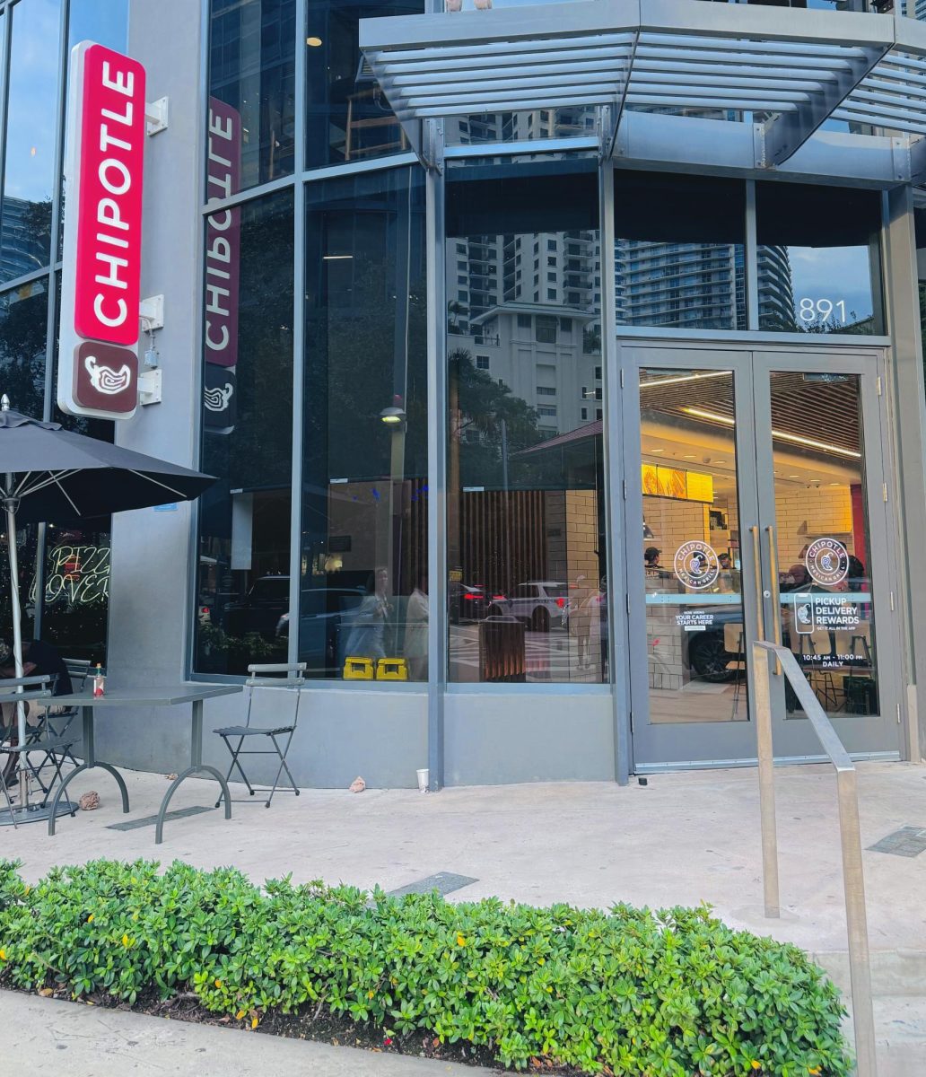 This Chipotle, located in the Brickell area, is quite popular with ILS students.