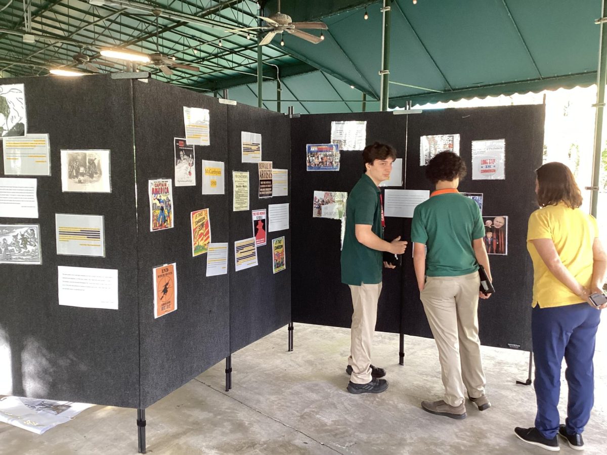 Artwork displays helped to place participants in the right frame of mind for the Crucible experience.