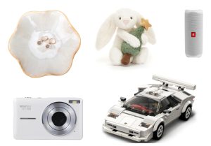 This collage of items illustrates the many affordable gift options available.