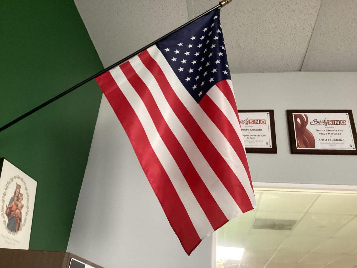 The American flag found in each one of ILS's classroom's is a symbol of not only the nation but the American presidency as well.