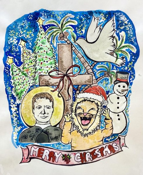 Sophomore Summer Moreira captures all the festive elements of the ILS Christmas season.