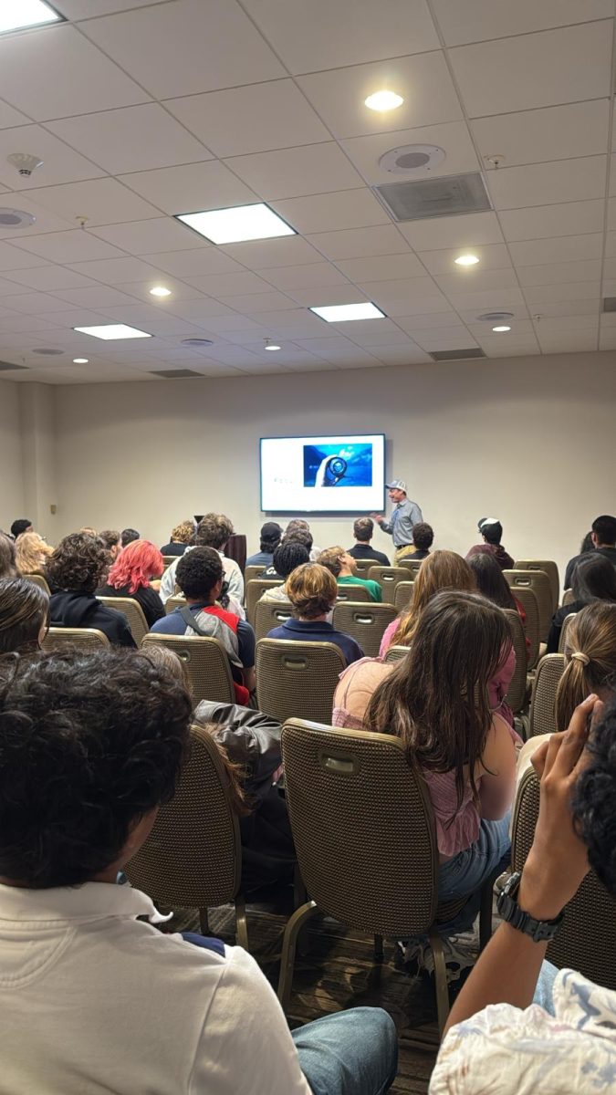 LTV and Journalism students attending FSPA conference and learning from one of the many lessons provided throughout the conference. 
