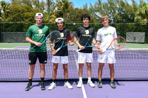 The ILS Tennis team recently played one of their last games of the season.