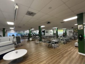 The new SLC is the space that takes up what used to be the library.