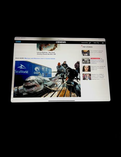 This photo of a recent article featuring the presence of the huge great white shark has everyone in the marine science world interested.