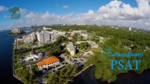 Drone shot of the ILS campus where recently all freshmen, sophomores, and juniors took the PSAT.