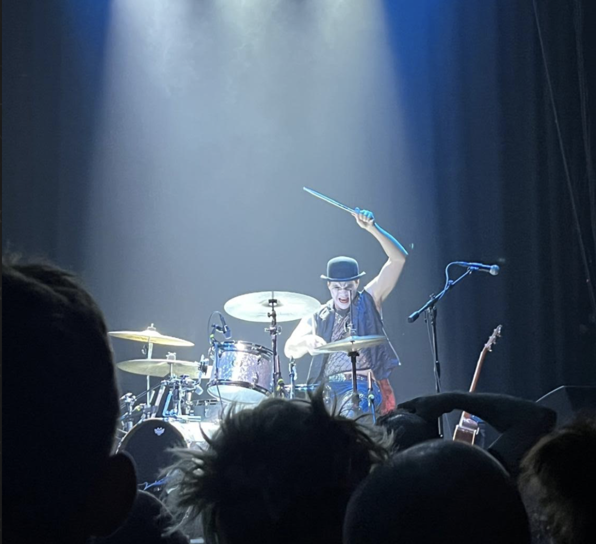 A photo from a Dresden Dolls concert. This band was well known in the 2000's.