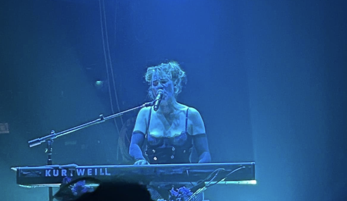A photo from a Dresden Dolls concert. This band was well known in the 2000's.