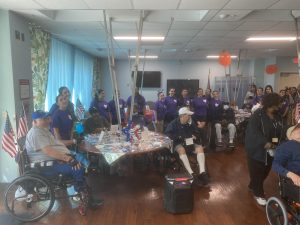 The annual trip takes place at the local VA Hospital.