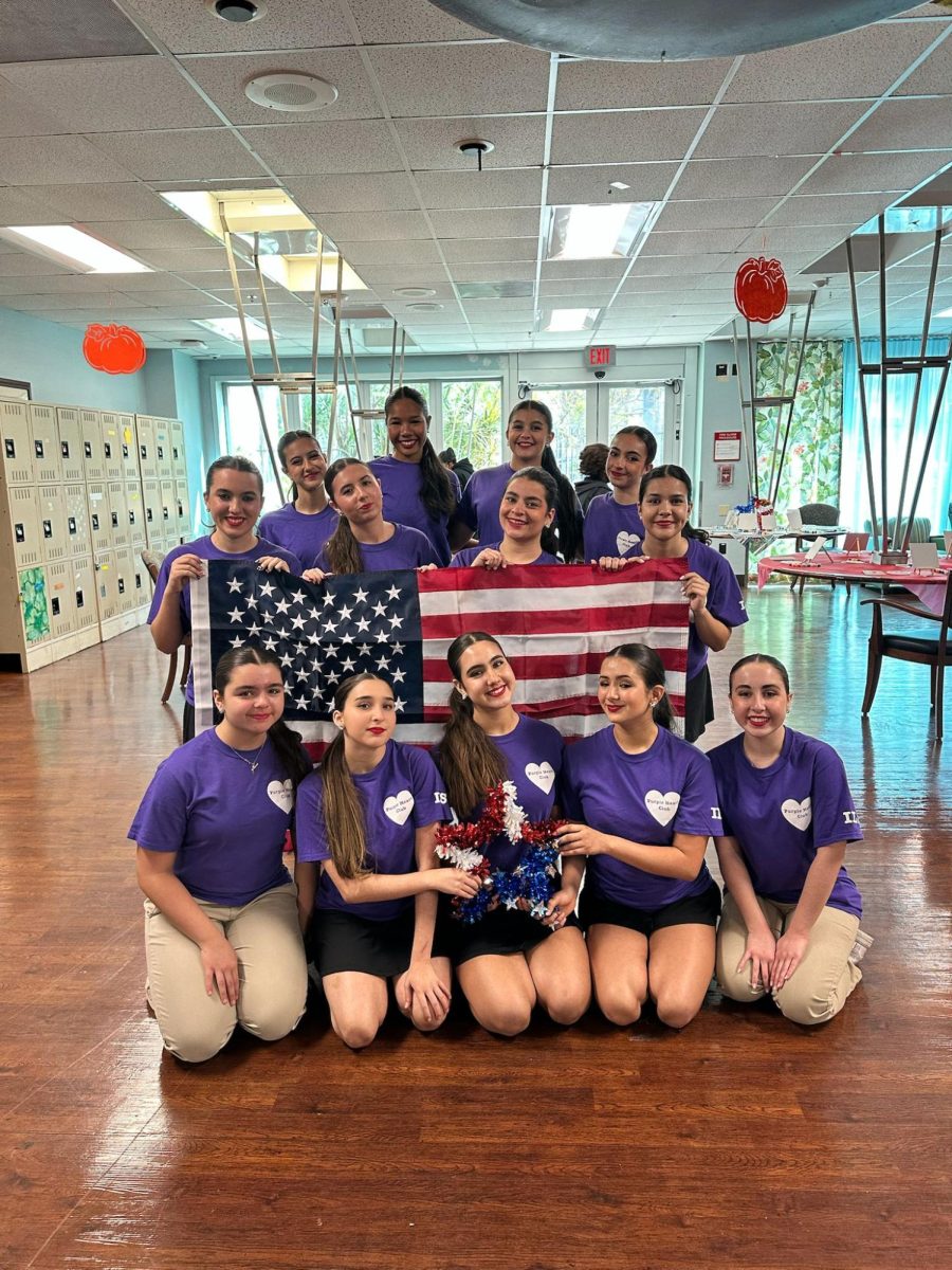 Members of the Purple Hearts Club lead an annual field trip to honor servicemen and women at the local VA Hospital as a way to commemorate Veterans' Day.